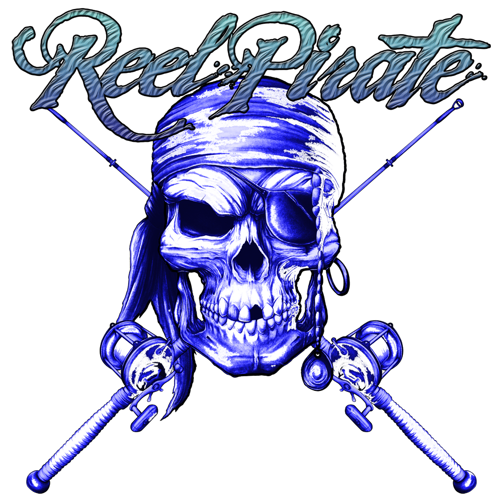 REELPIRATE BLUE SKULLY DECAL