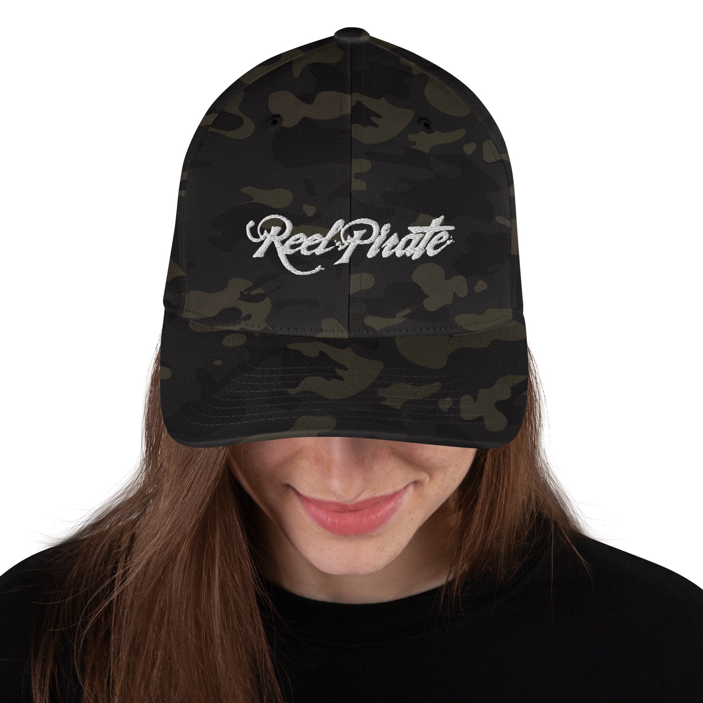 BLACK/BLACKCAMO/CAMO REELPIRATE FLEX HAT