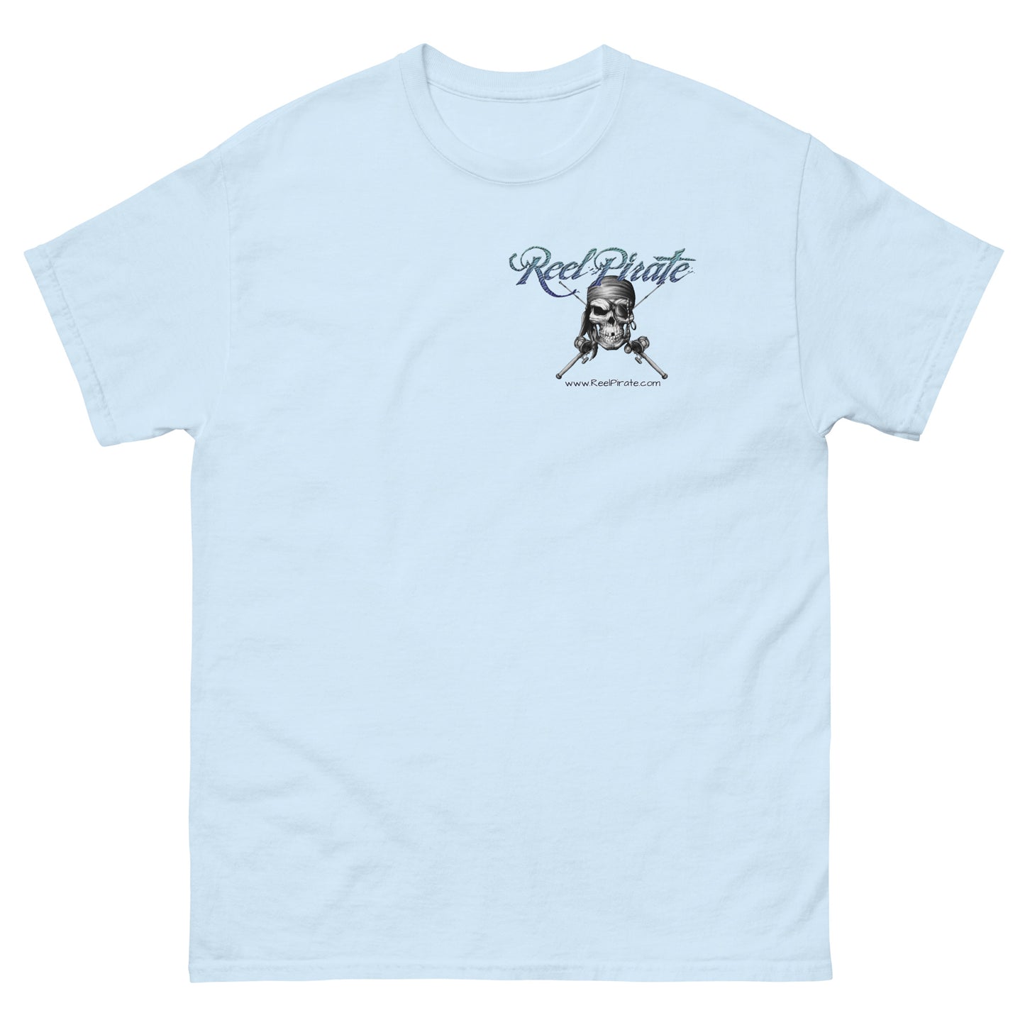 Men's REELPIRATE MACK ATTACK on back  classic tee