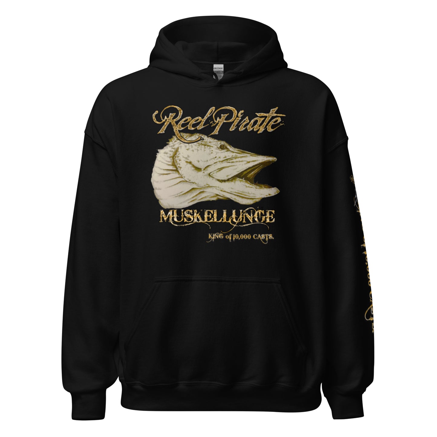 New MUSKY KING OF 10,000 CASTS Unisex Hoodie