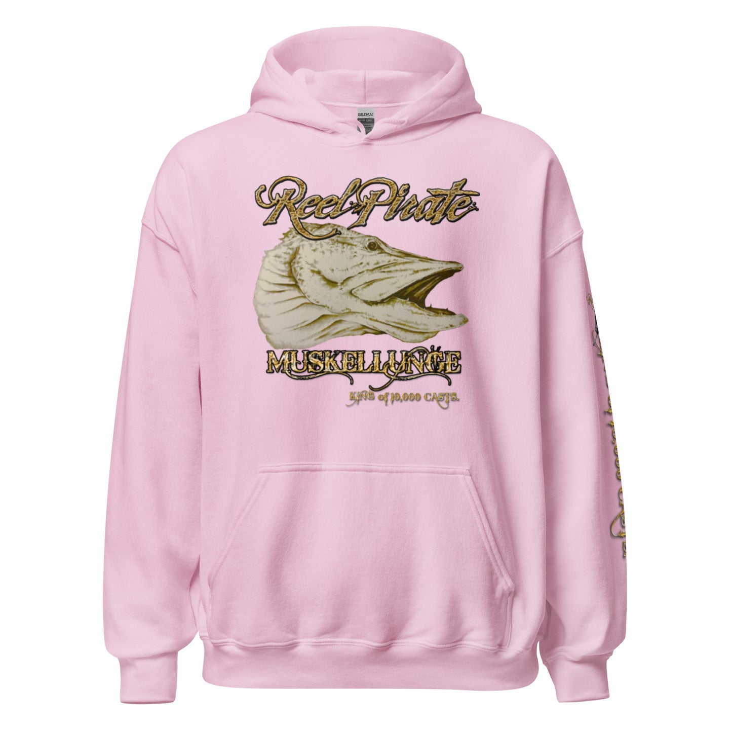 New MUSKY KING OF 10,000 CASTS Unisex Hoodie