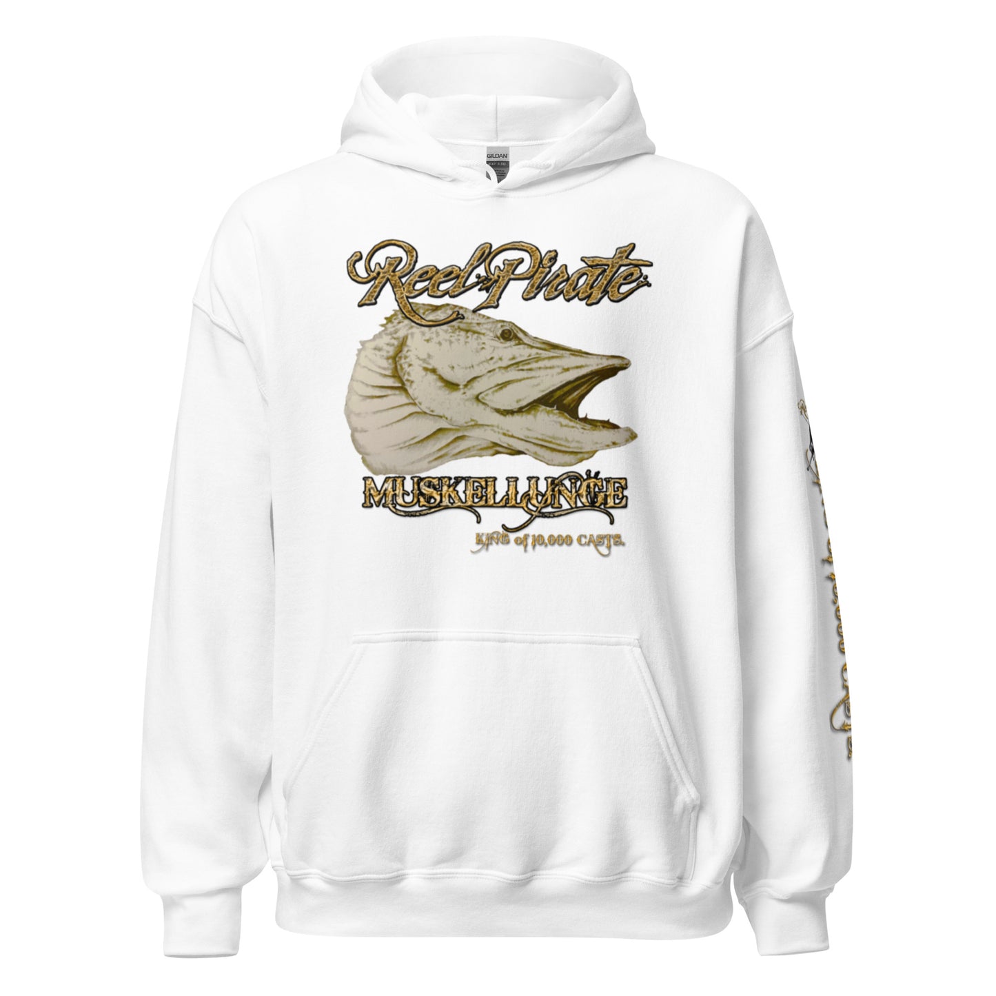 New MUSKY KING OF 10,000 CASTS Unisex Hoodie