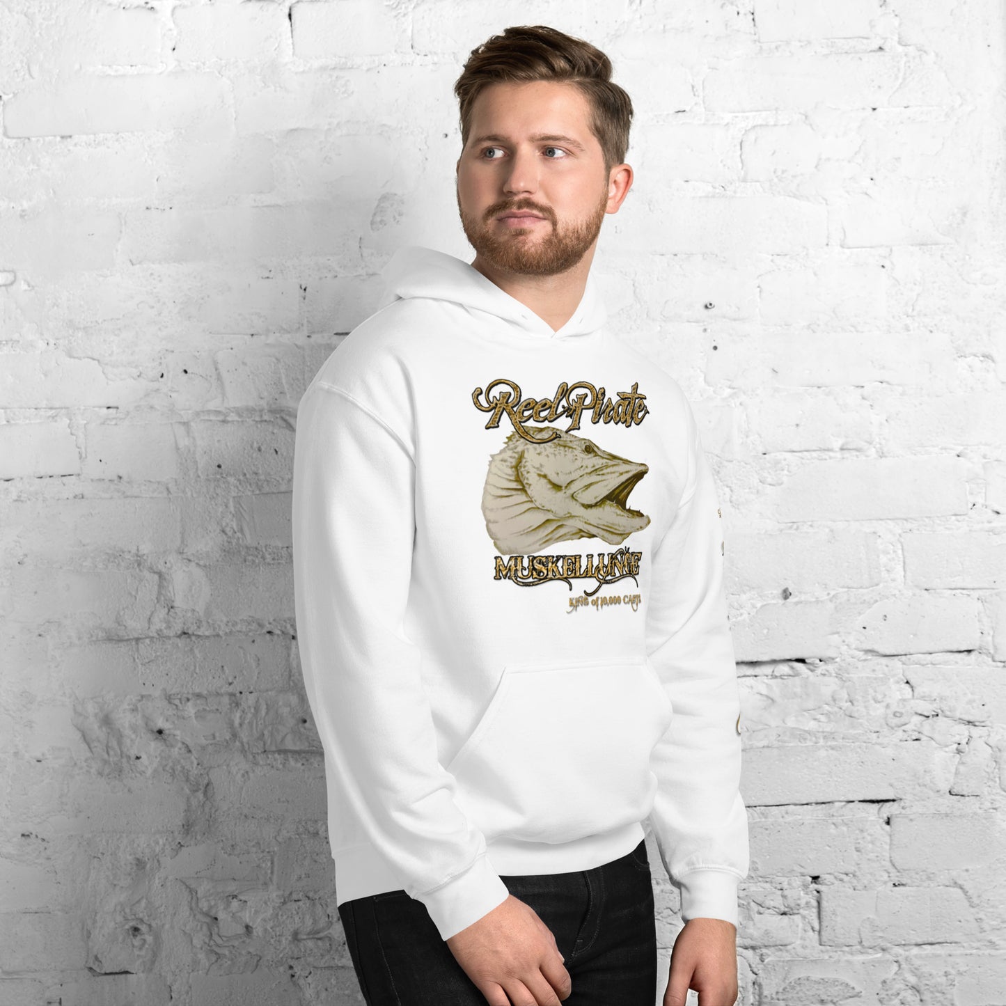 New MUSKY KING OF 10,000 CASTS Unisex Hoodie